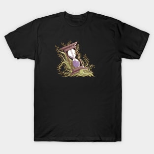 Hourglass with Vines (no background) T-Shirt